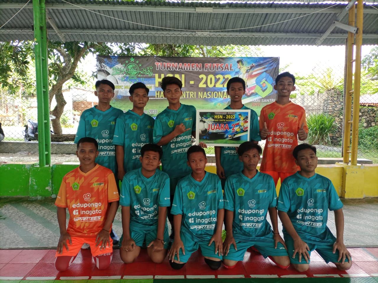 Tim Futsal Putra Juara 2 turnamen Futsal PAC NU Padangan